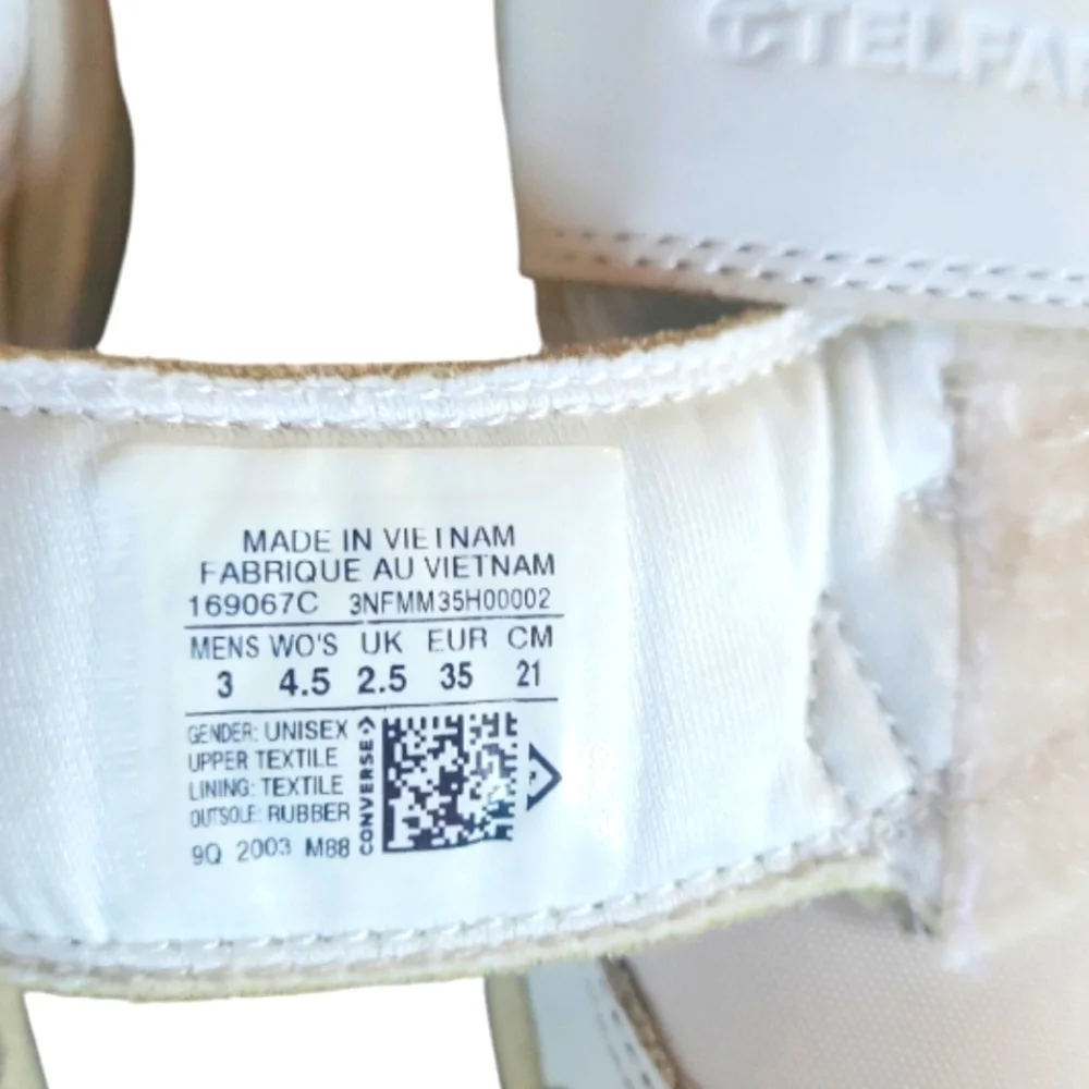 Converse x Telfar Pro Leather Slip-on Mary Jane White Parchment Sneakers